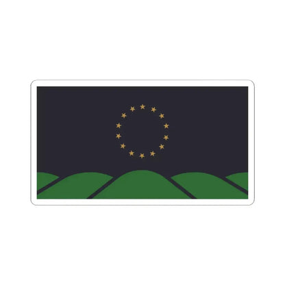 Flag of Montpelier, VT - STICKER Vinyl Kiss-Cut Decal 2 Inch White - The Sticker Space