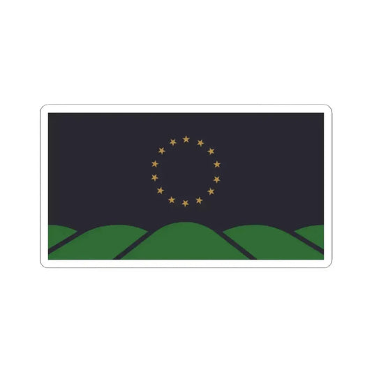 Flag of Montpelier, VT - STICKER Vinyl Kiss-Cut Decal 2 Inch White - The Sticker Space