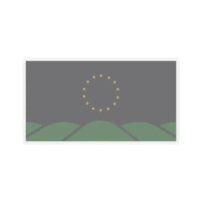 Flag of Montpelier, VT - STICKER Vinyl Kiss-Cut Decal 3 Inch Transparent - The Sticker Space