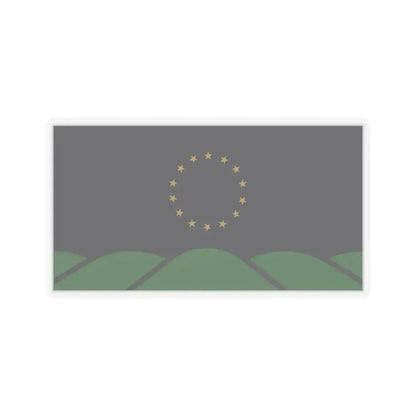 Flag of Montpelier, VT - STICKER Vinyl Kiss-Cut Decal 4 Inch Transparent - The Sticker Space