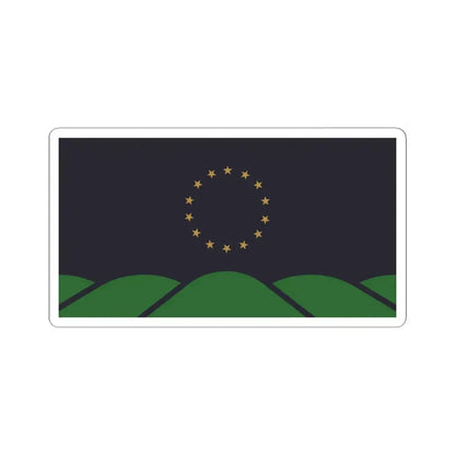 Flag of Montpelier, VT - STICKER Vinyl Kiss-Cut Decal 4 Inch White - The Sticker Space