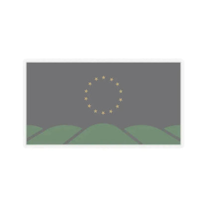 Flag of Montpelier, VT - STICKER Vinyl Kiss-Cut Decal 6 Inch Transparent - The Sticker Space