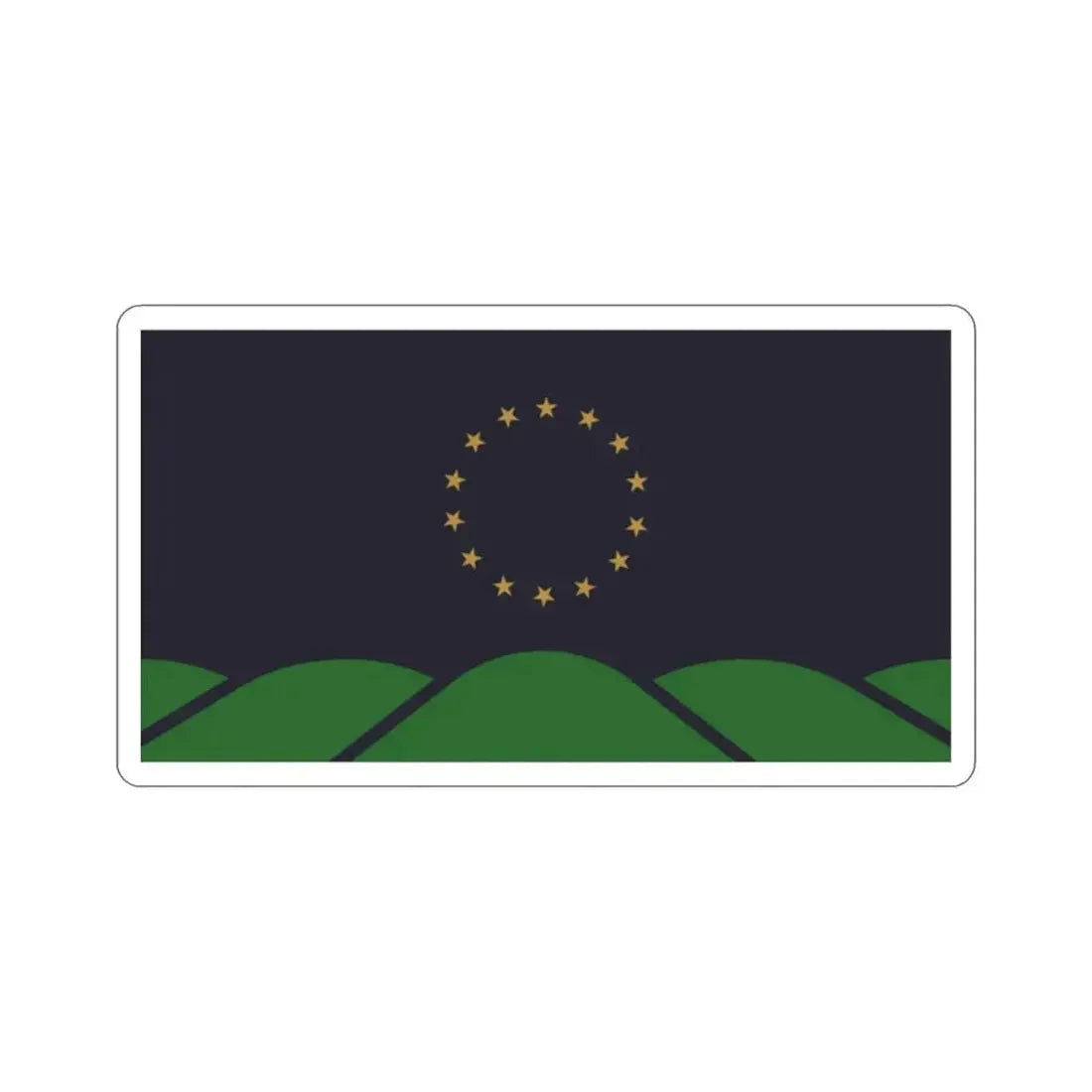 Flag of Montpelier VT USA STICKER Vinyl Die-Cut Decal 2 Inch - The Sticker Space