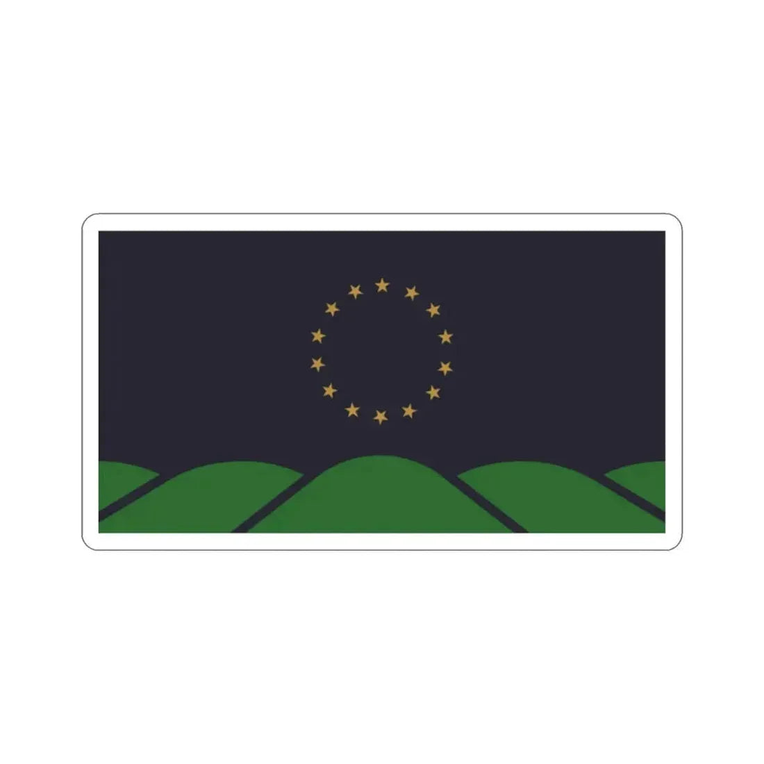 Flag of Montpelier VT USA STICKER Vinyl Die-Cut Decal 2 Inch - The Sticker Space