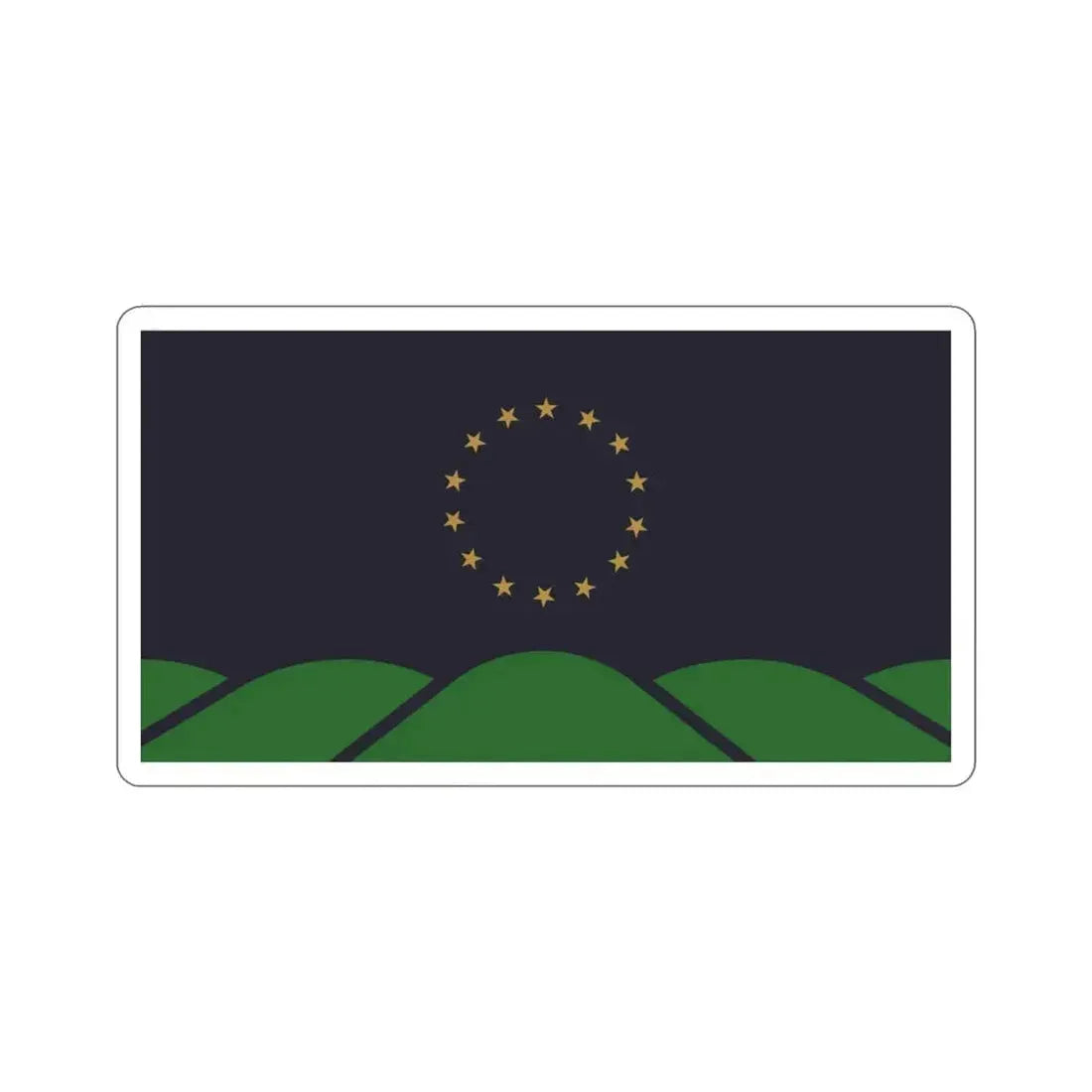 Flag of Montpelier VT USA STICKER Vinyl Die-Cut Decal 4 Inch - The Sticker Space