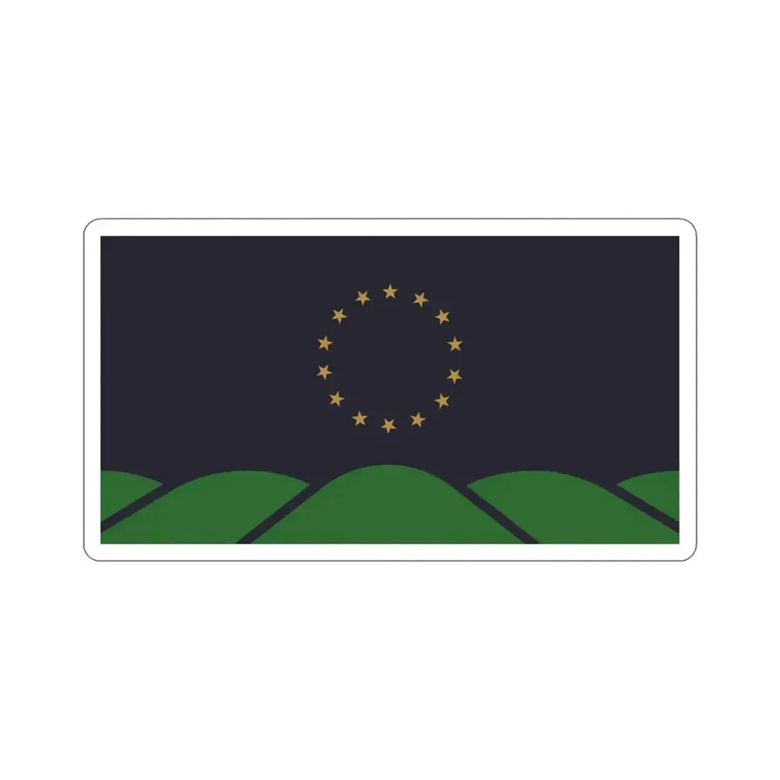 Flag of Montpelier VT USA STICKER Vinyl Die-Cut Decal 5 Inch - The Sticker Space