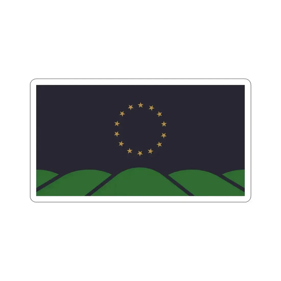 Flag of Montpelier VT USA STICKER Vinyl Die-Cut Decal 6 Inch - The Sticker Space