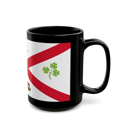 Flag of Montreal 1935 to 1939 Canada - Black Coffee Mug-The Sticker Space