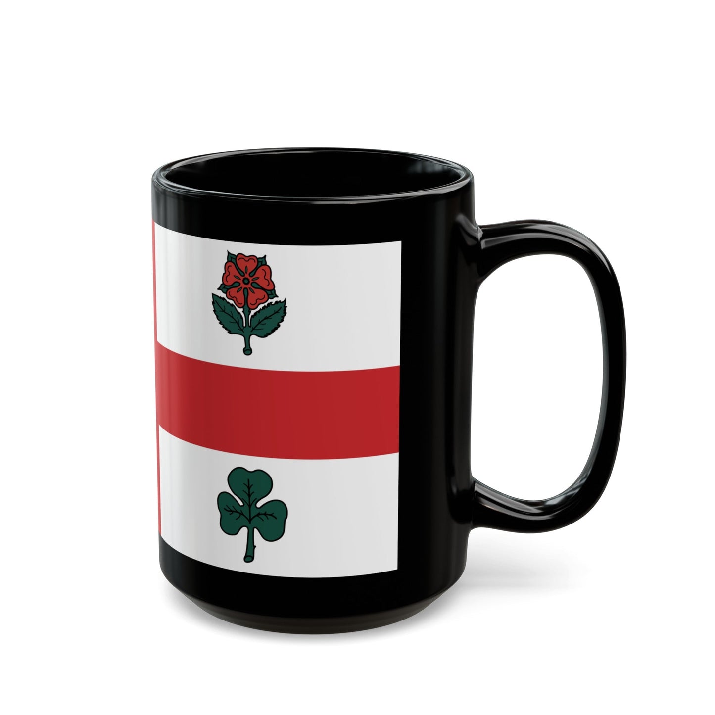 Flag of Montreal 1939 to 2017 Canada - Black Coffee Mug-The Sticker Space