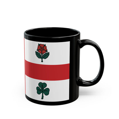 Flag of Montreal 1939 to 2017 Canada - Black Coffee Mug-The Sticker Space