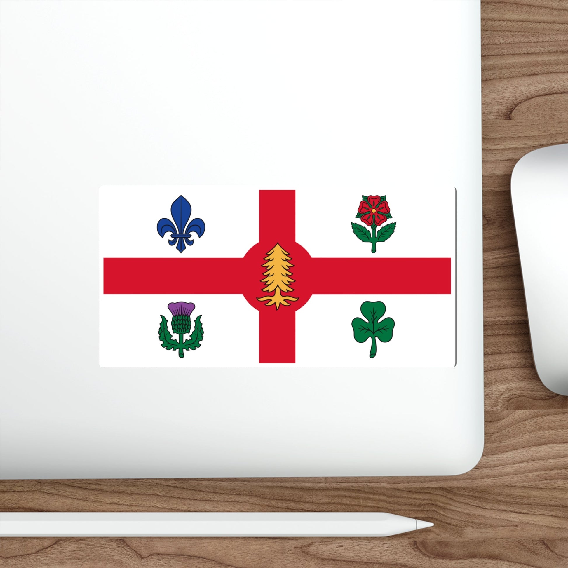 Flag of Montreal Canada STICKER Vinyl Die-Cut Decal-The Sticker Space