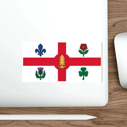Flag of Montreal Canada STICKER Vinyl Die-Cut Decal - The Sticker Space