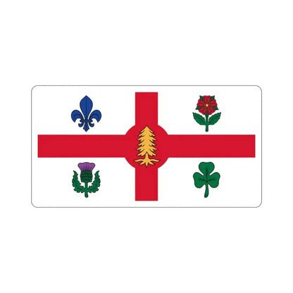 Flag of Montreal Canada STICKER Vinyl Die-Cut Decal - The Sticker Space