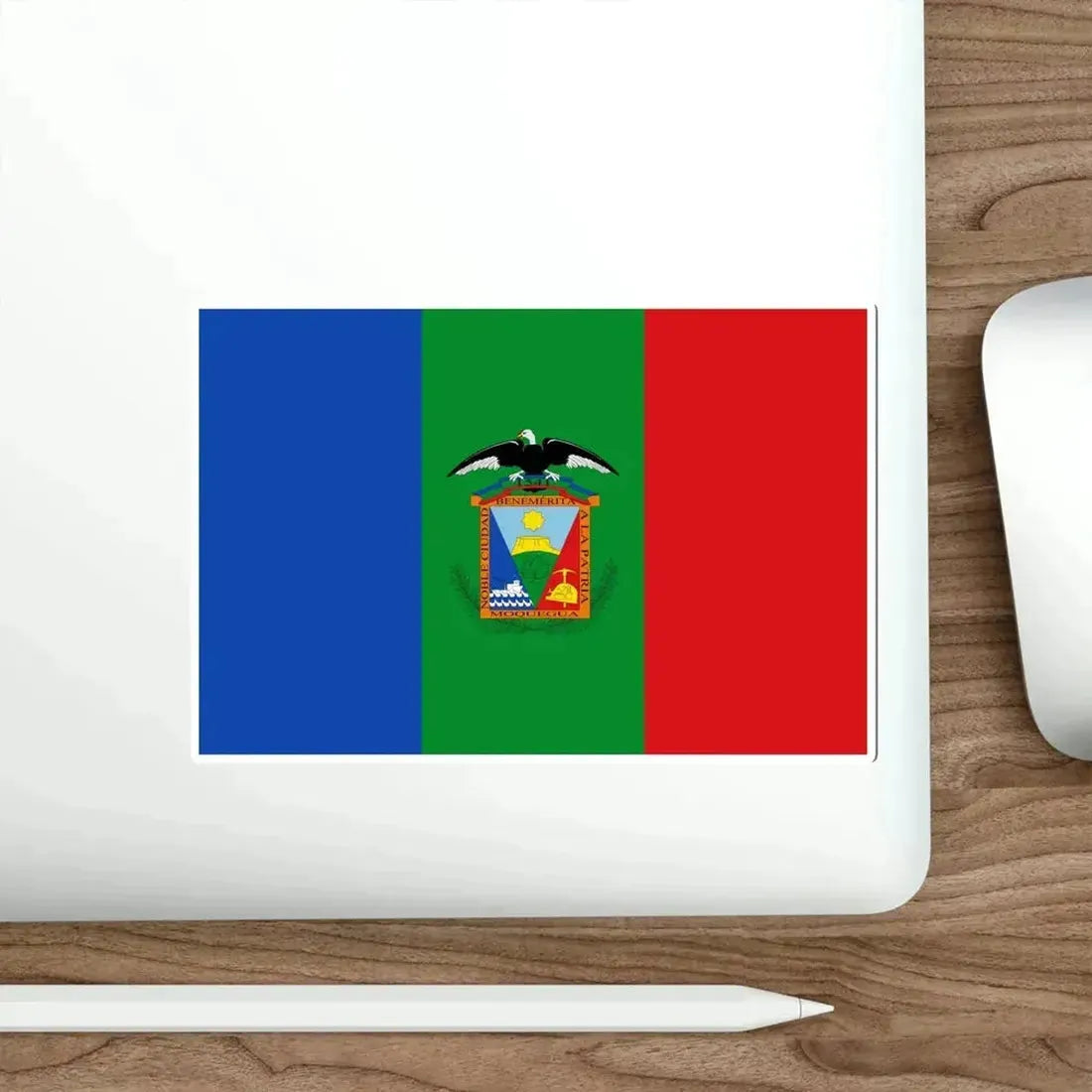 Flag of Moquegua capital of the Moquegua Region Peru STICKER Vinyl Die-Cut Decal - The Sticker Space