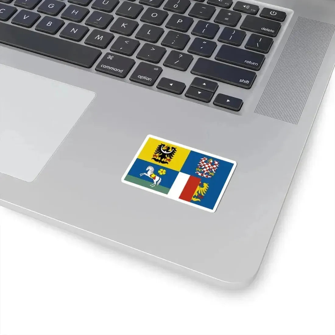 Flag of Moravian-Silesian Region (Czech Republic) STICKER Vinyl Kiss-Cut Decal - The Sticker Space