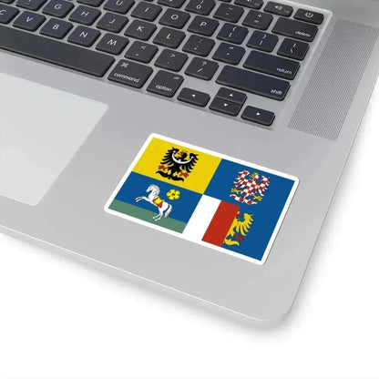 Flag of Moravian-Silesian Region (Czech Republic) STICKER Vinyl Kiss-Cut Decal - The Sticker Space