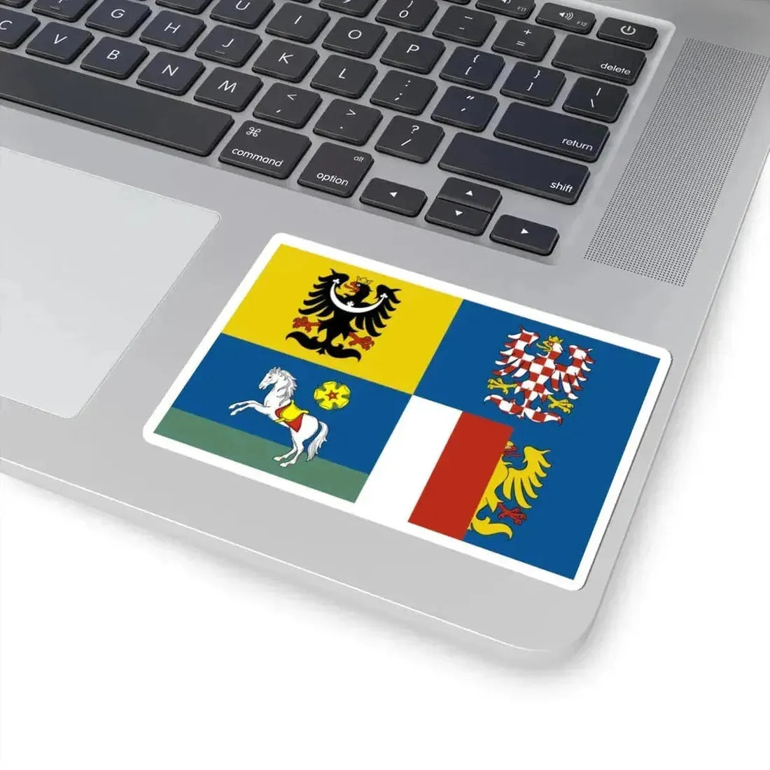 Flag of Moravian-Silesian Region (Czech Republic) STICKER Vinyl Kiss-Cut Decal - The Sticker Space