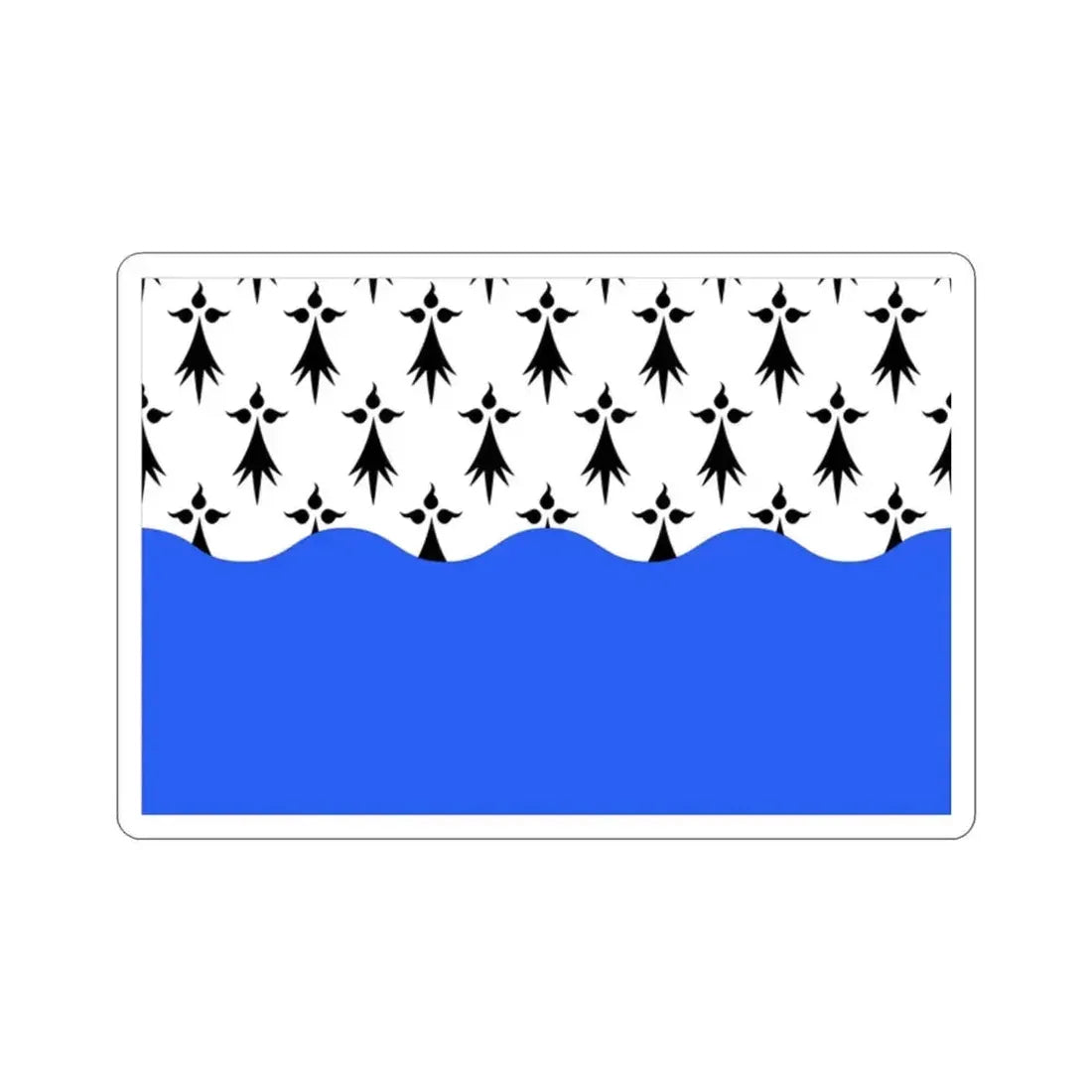 Flag of Morbihan France 2 STICKER Vinyl Die-Cut Decal 2 Inch - The Sticker Space