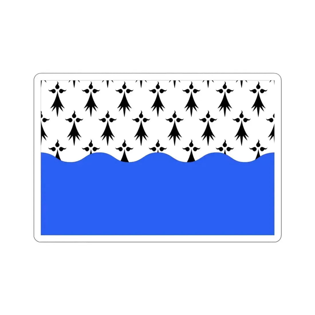 Flag of Morbihan France 2 STICKER Vinyl Die-Cut Decal 3 Inch - The Sticker Space