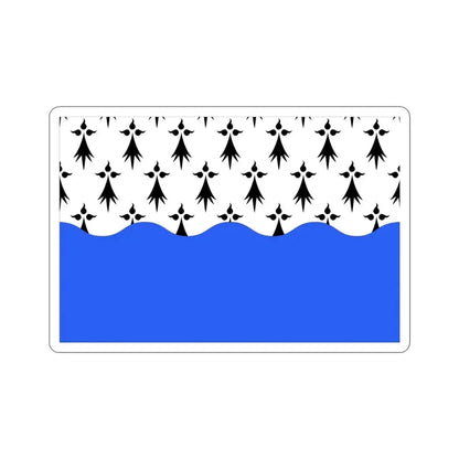 Flag of Morbihan France 2 STICKER Vinyl Die-Cut Decal 4 Inch - The Sticker Space