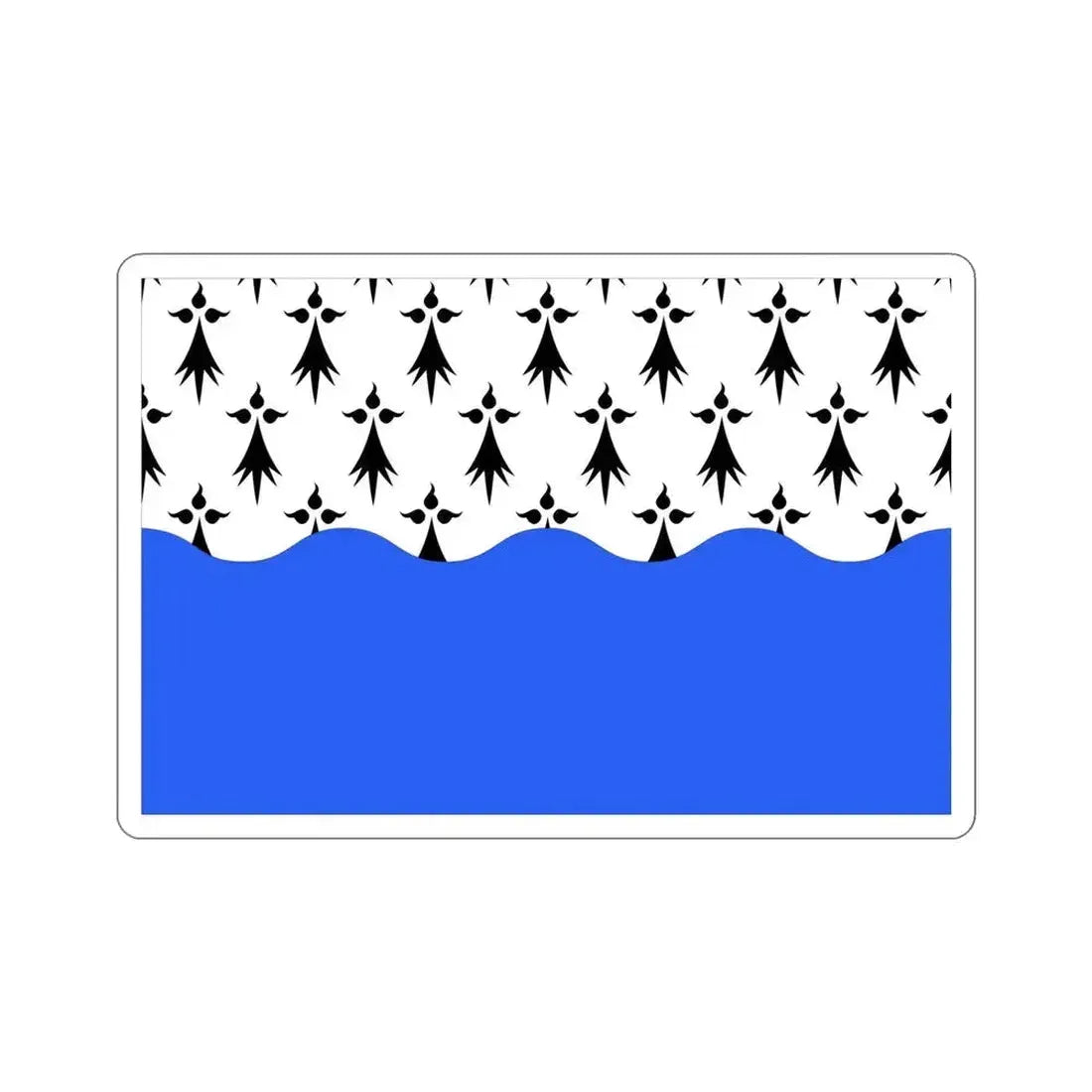 Flag of Morbihan France 2 STICKER Vinyl Die-Cut Decal 5 Inch - The Sticker Space