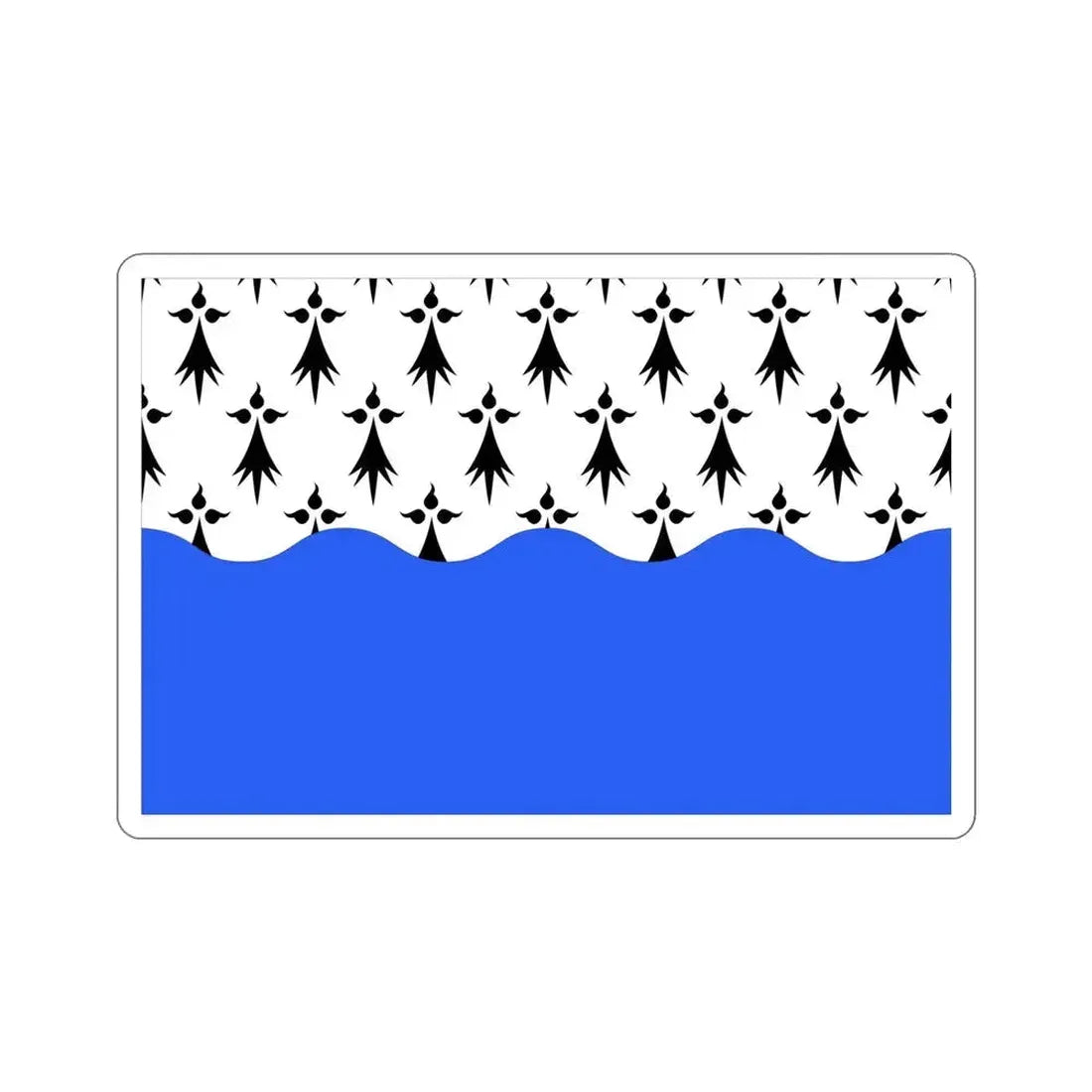 Flag of Morbihan France 2 STICKER Vinyl Die-Cut Decal 5 Inch - The Sticker Space
