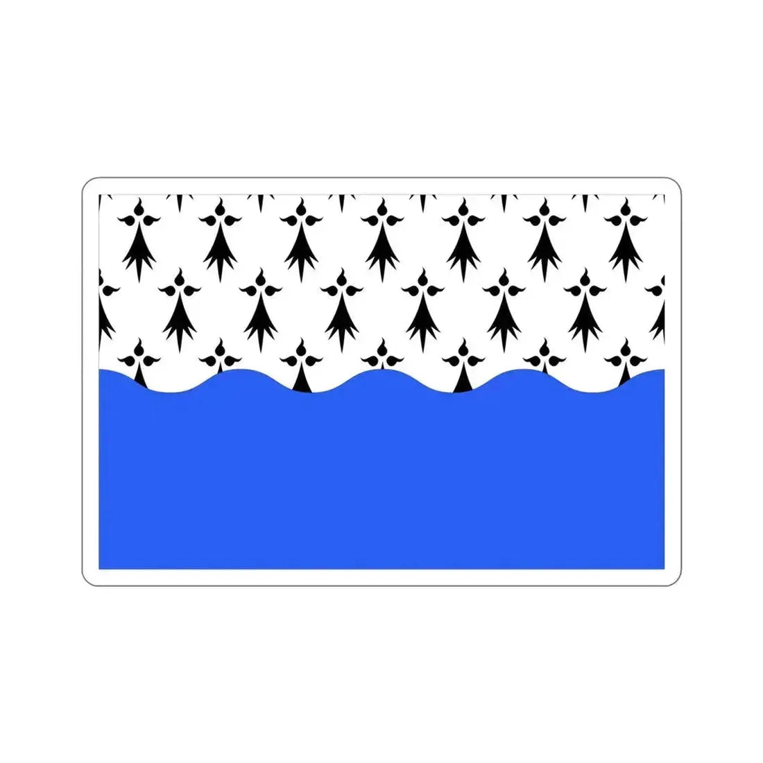 Flag of Morbihan France 2 STICKER Vinyl Die-Cut Decal 6 Inch - The Sticker Space