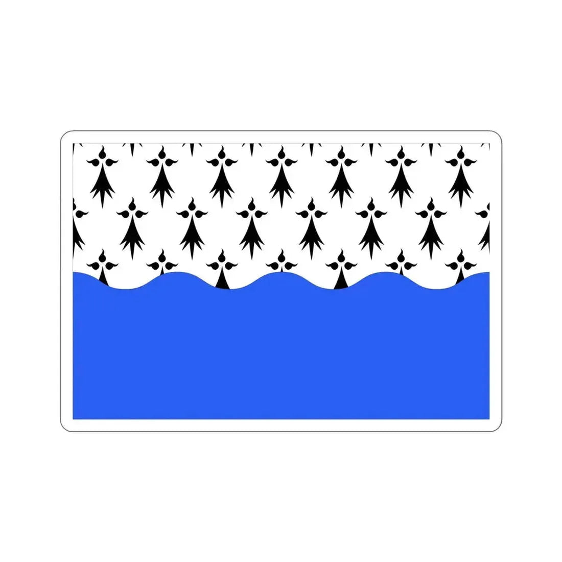 Flag of Morbihan France 2 STICKER Vinyl Die-Cut Decal 6 Inch - The Sticker Space