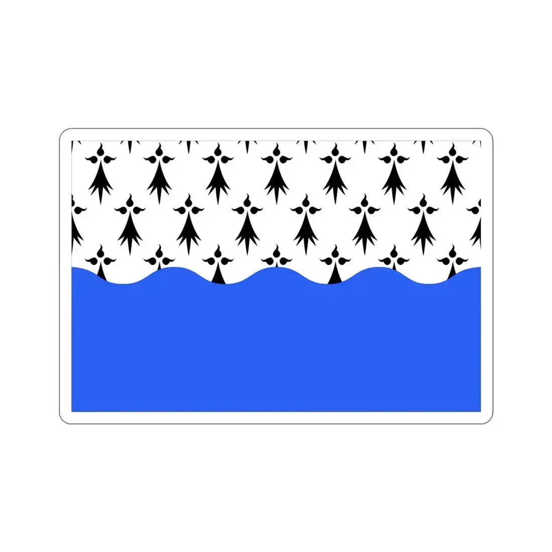 Flag of Morbihan France 2 STICKER Vinyl Die-Cut Decal - The Sticker Space