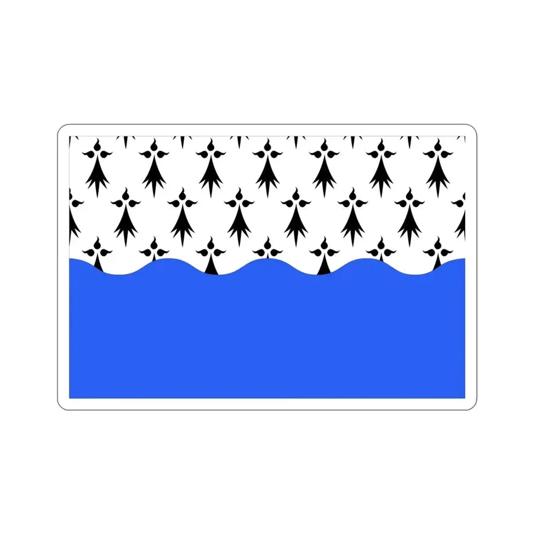 Flag of Morbihan France 2 STICKER Vinyl Die-Cut Decal - The Sticker Space
