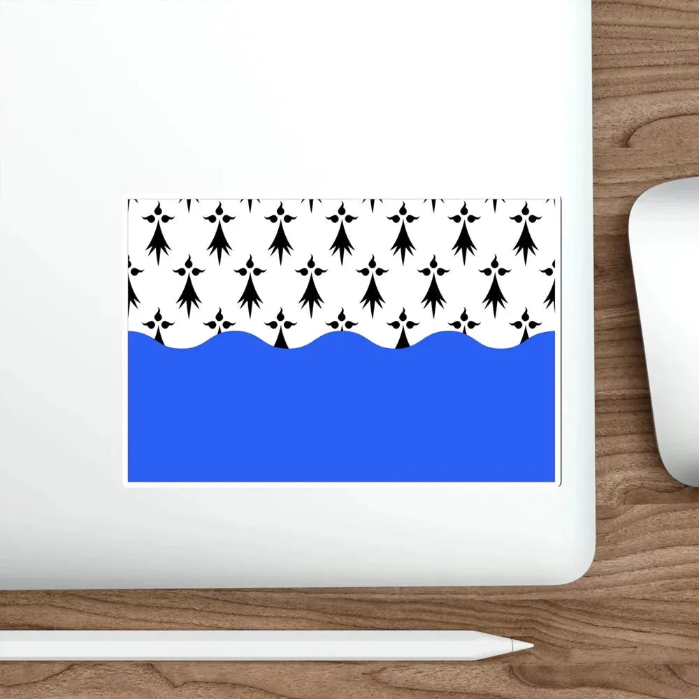 Flag of Morbihan France 2 STICKER Vinyl Die-Cut Decal - The Sticker Space