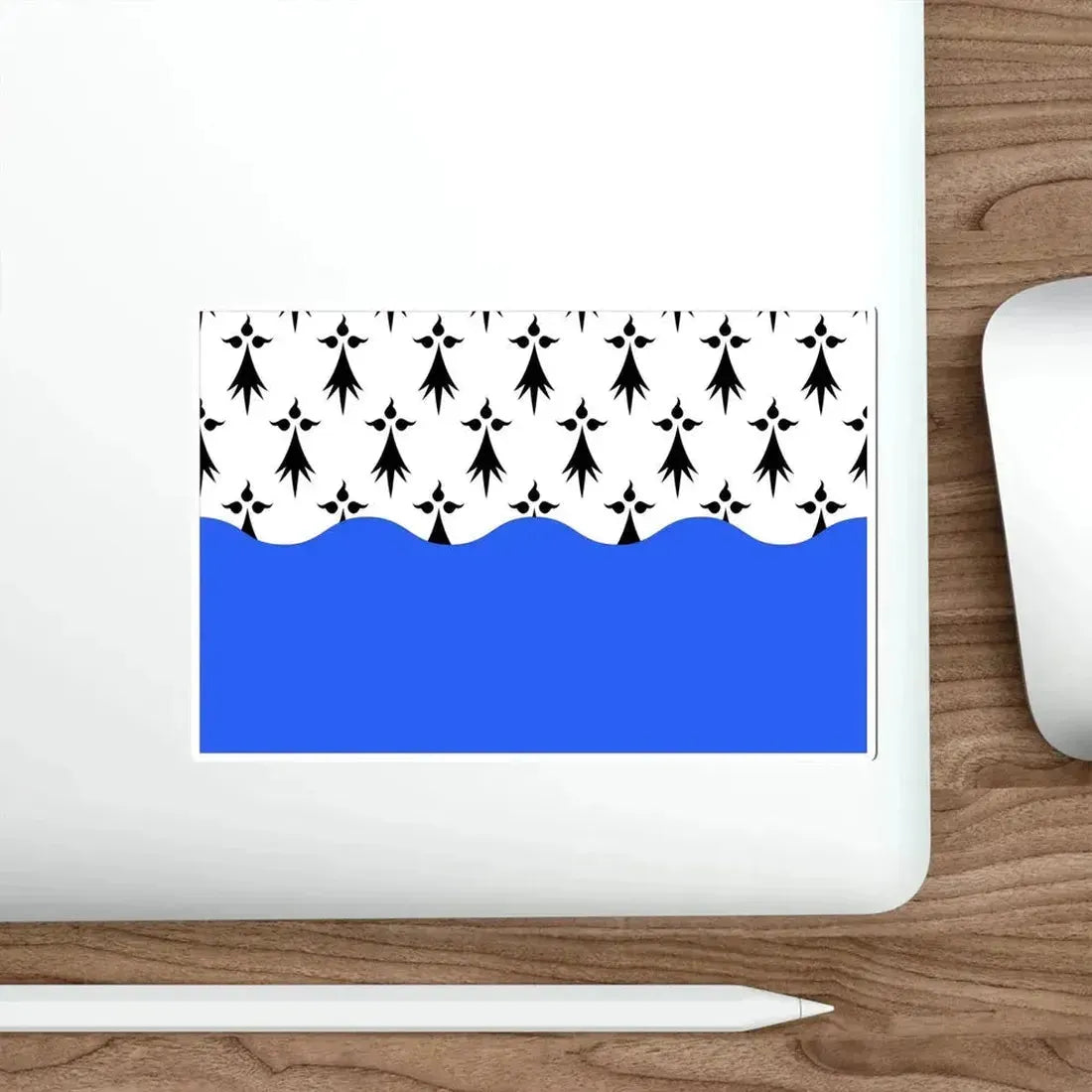 Flag of Morbihan France 2 STICKER Vinyl Die-Cut Decal - The Sticker Space