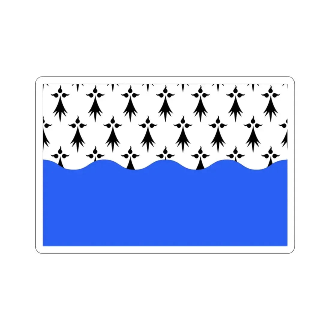 Flag of Morbihan France 2 STICKER Vinyl Die-Cut Decal - The Sticker Space