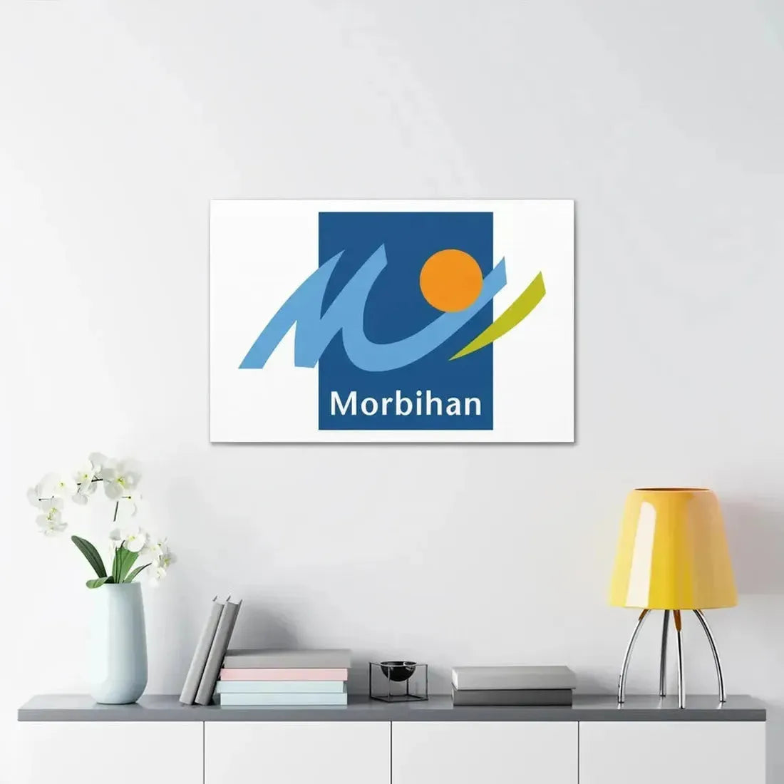Flag of Morbihan France - Canvas Wall Art - The Sticker Space