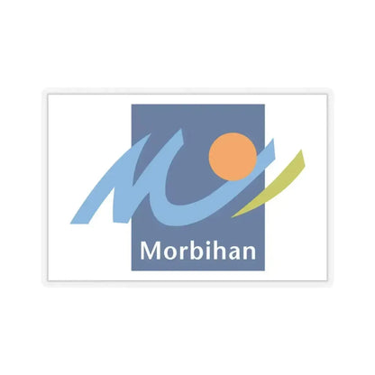 Flag of Morbihan France - STICKER Vinyl Kiss-Cut Decal 6 Inch Transparent - The Sticker Space