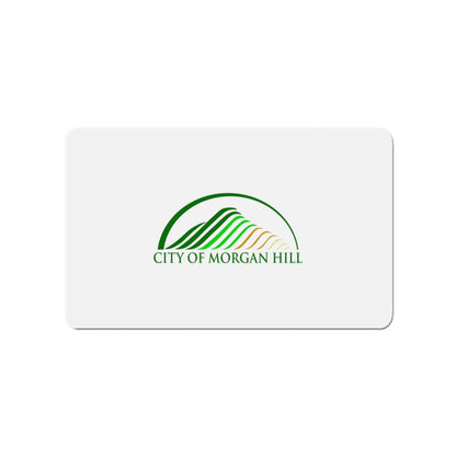 Flag of Morgan Hill California - Die-Cut Magnet-3" x 3"-The Sticker Space