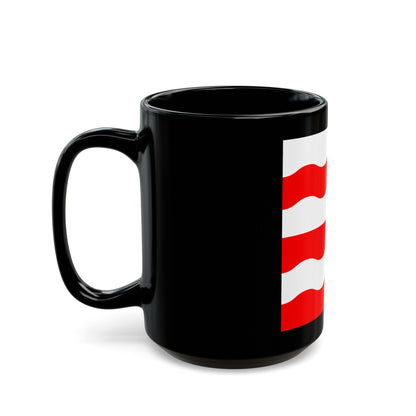 Flag of Morges Switzerland - Black Coffee Mug-The Sticker Space