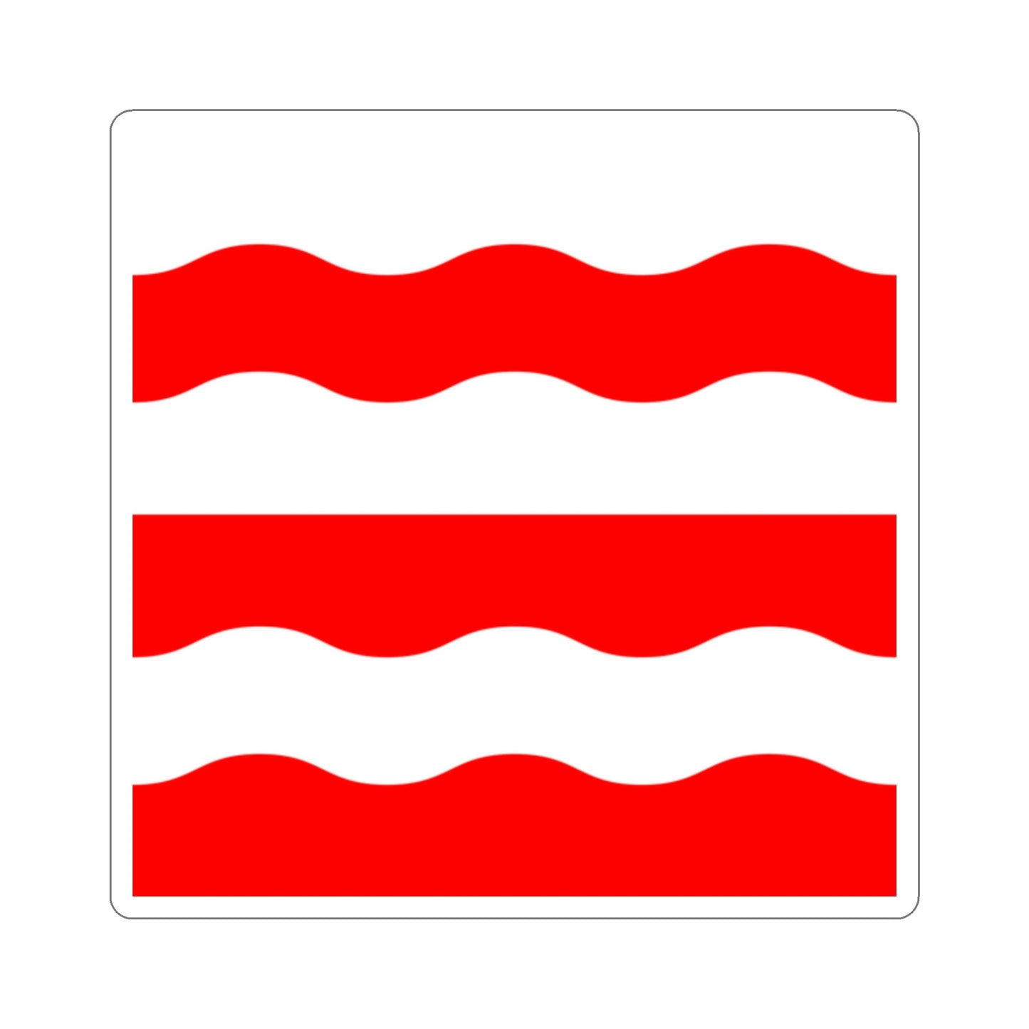 Flag of Morges Switzerland STICKER Vinyl Die-Cut Decal-2 Inch-The Sticker Space