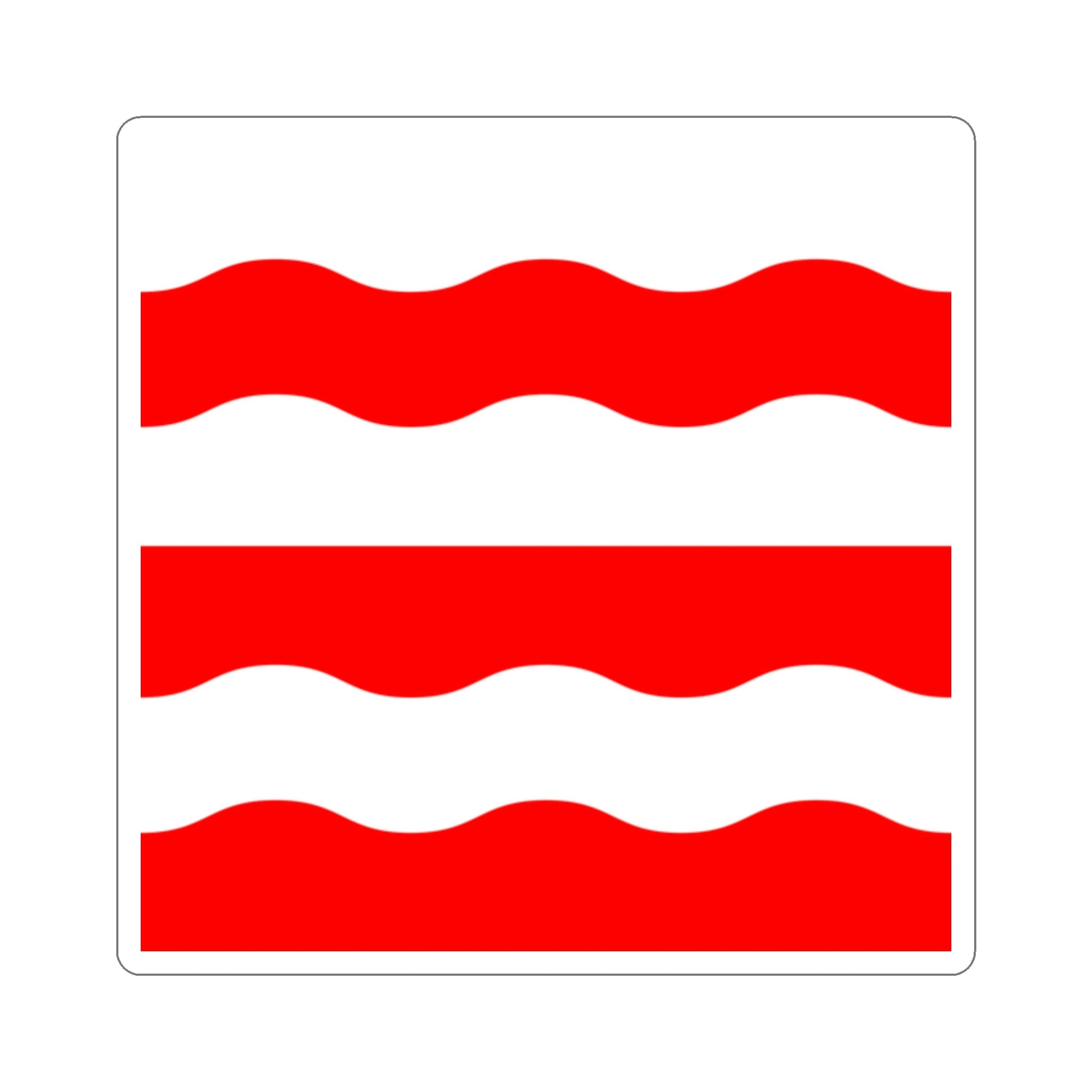 Flag of Morges Switzerland STICKER Vinyl Die-Cut Decal-2 Inch-The Sticker Space