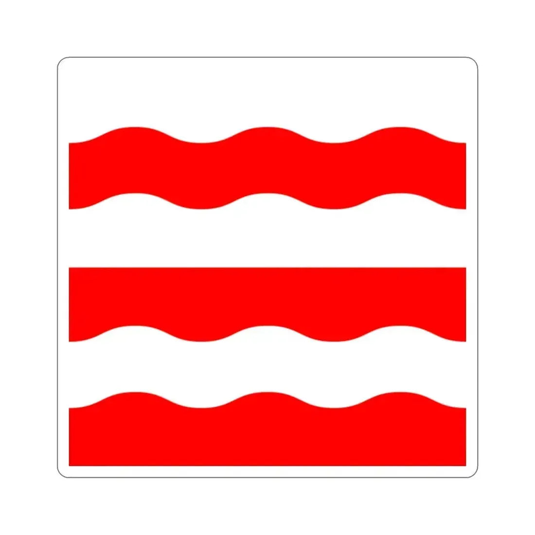 Flag of Morges Switzerland STICKER Vinyl Die-Cut Decal 2 Inch - The Sticker Space