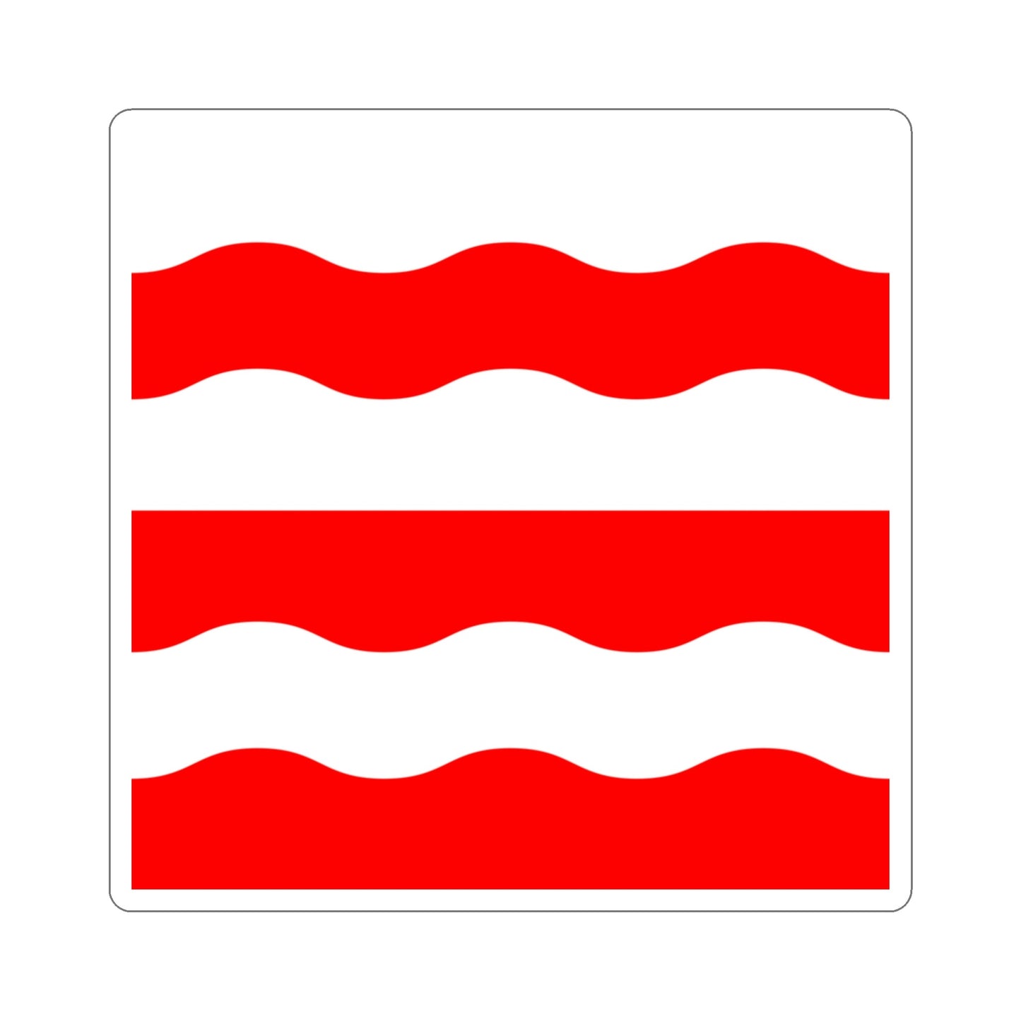 Flag of Morges Switzerland STICKER Vinyl Die-Cut Decal-3 Inch-The Sticker Space