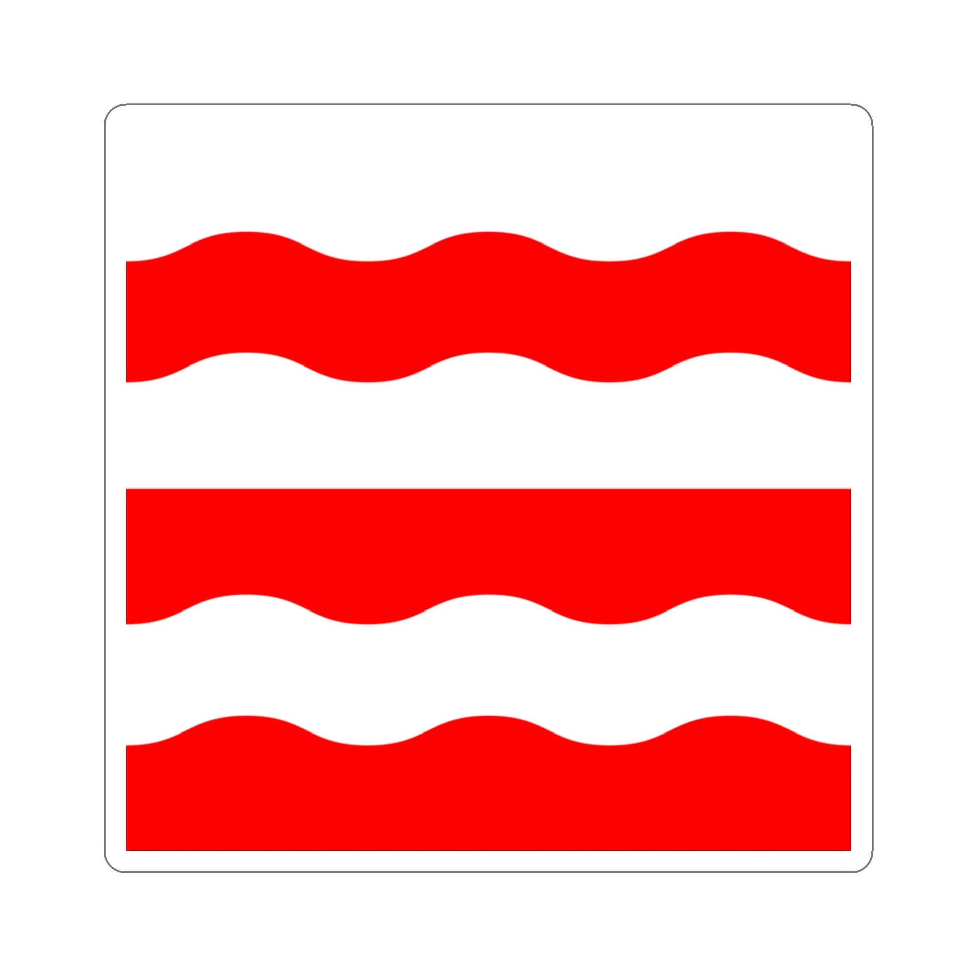 Flag of Morges Switzerland STICKER Vinyl Die-Cut Decal-3 Inch-The Sticker Space