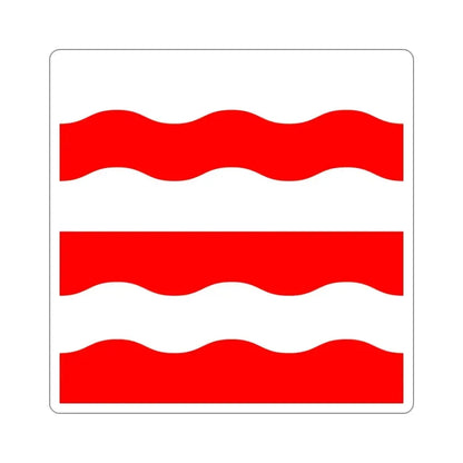Flag of Morges Switzerland STICKER Vinyl Die-Cut Decal 3 Inch - The Sticker Space