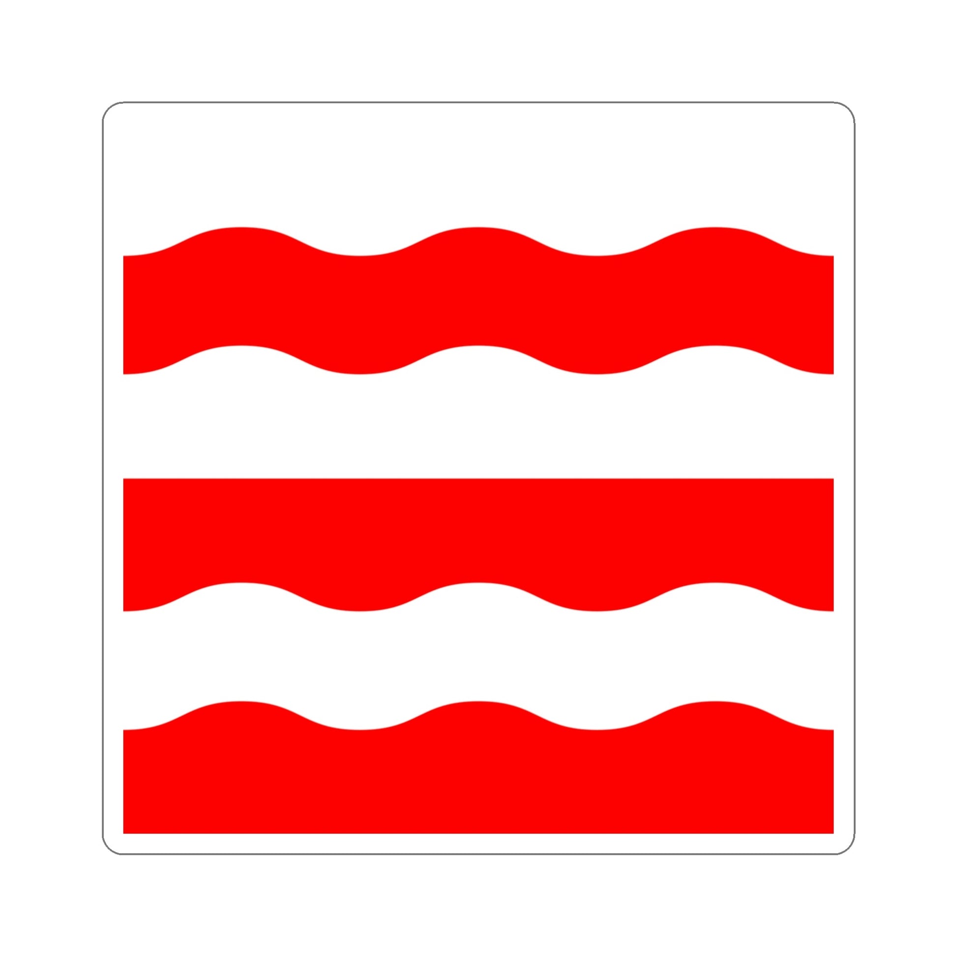 Flag of Morges Switzerland STICKER Vinyl Die-Cut Decal-4 Inch-The Sticker Space