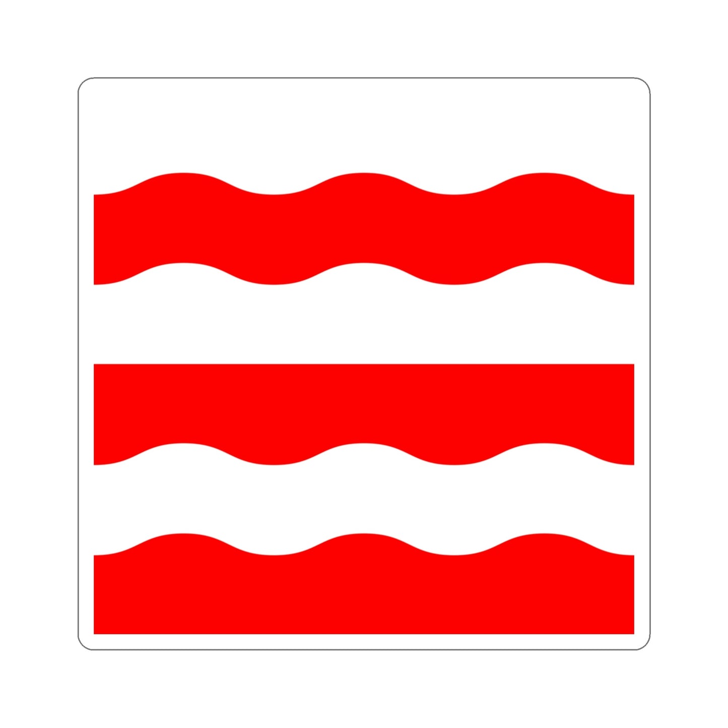 Flag of Morges Switzerland STICKER Vinyl Die-Cut Decal-4 Inch-The Sticker Space