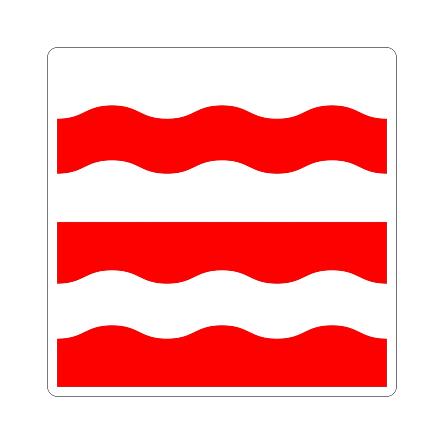 Flag of Morges Switzerland STICKER Vinyl Die-Cut Decal-5 Inch-The Sticker Space