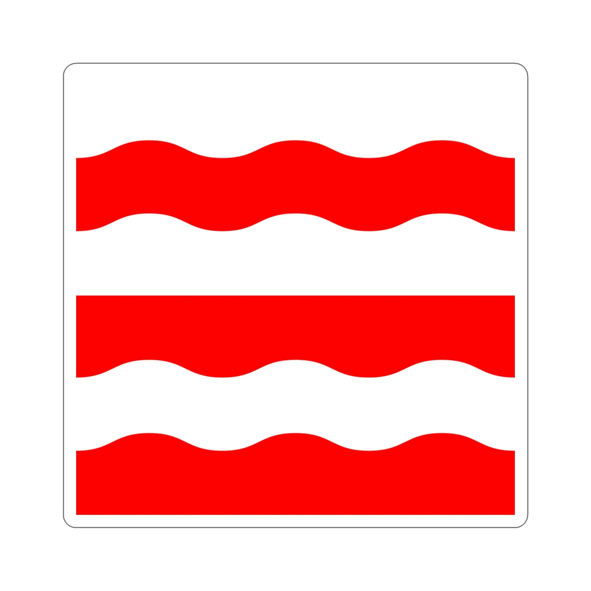 Flag of Morges Switzerland STICKER Vinyl Die-Cut Decal-5 Inch-The Sticker Space