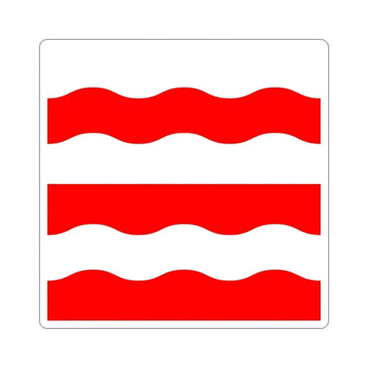 Flag of Morges Switzerland STICKER Vinyl Die-Cut Decal 5 Inch - The Sticker Space
