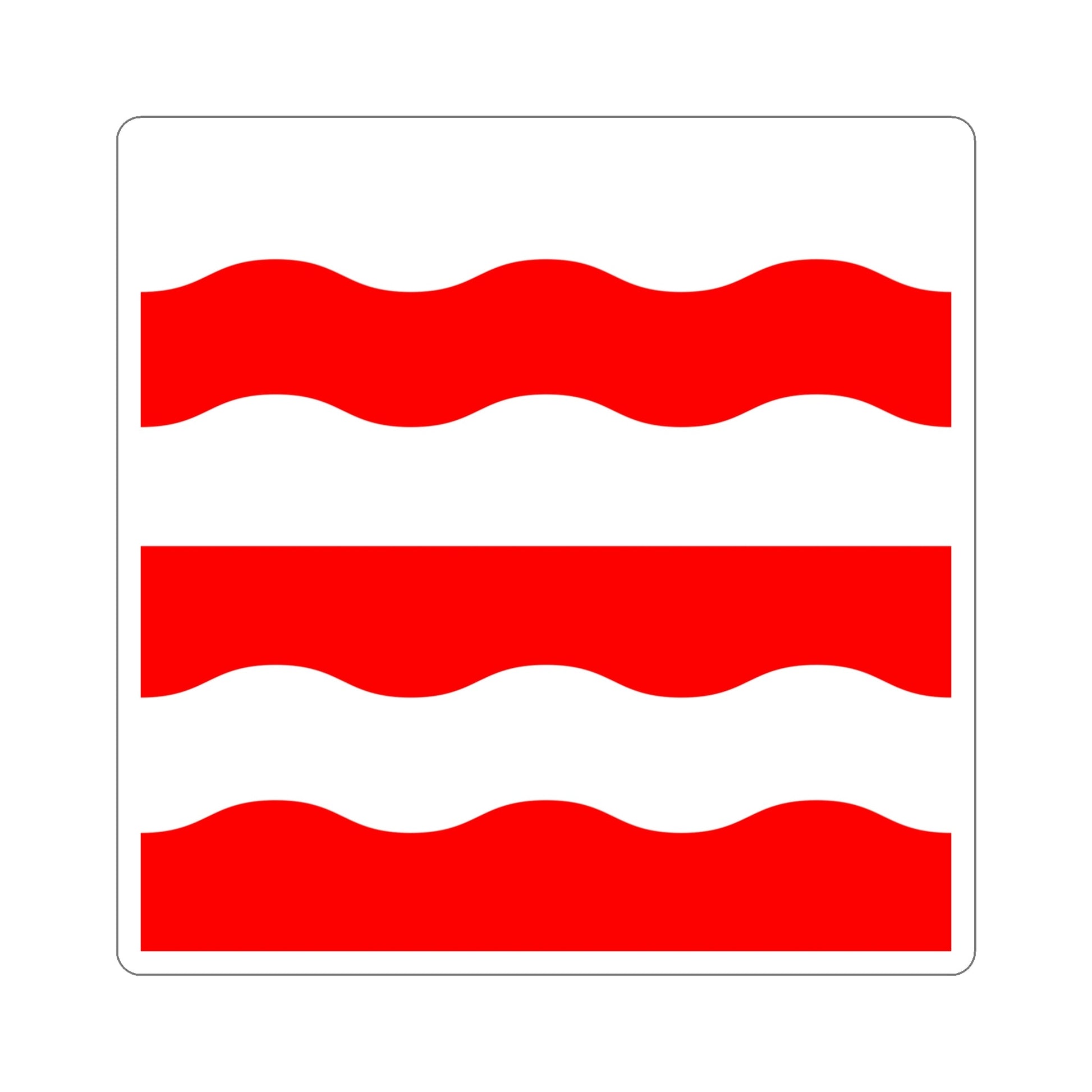 Flag of Morges Switzerland STICKER Vinyl Die-Cut Decal-6 Inch-The Sticker Space