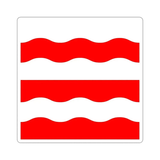 Flag of Morges Switzerland STICKER Vinyl Die-Cut Decal 6 Inch - The Sticker Space